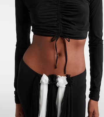 Cropped top fruncido | Nensi Dojaka