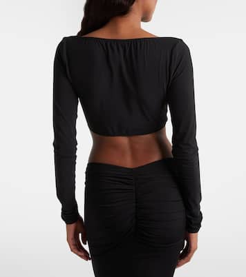 Cropped top fruncido | Nensi Dojaka