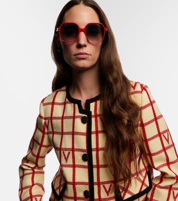 Light V VLogo oversized sunglasses | Valentino