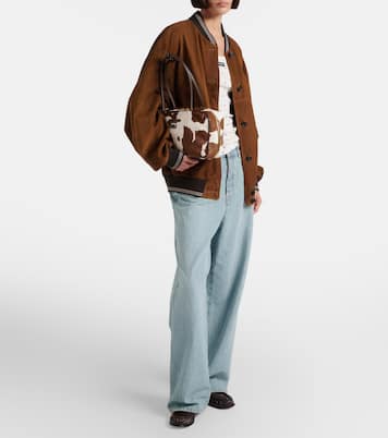 Schultertasche Beau Medium aus Kalbshaar | Miu Miu