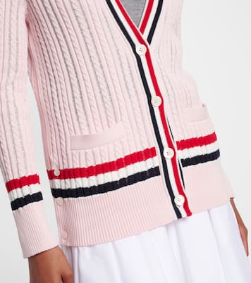 Cable-knit cotton cardigan | Thom Browne