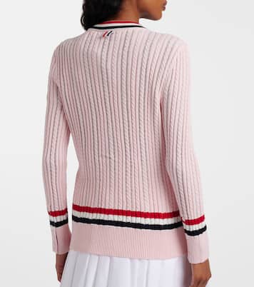 Cable-knit cotton cardigan | Thom Browne