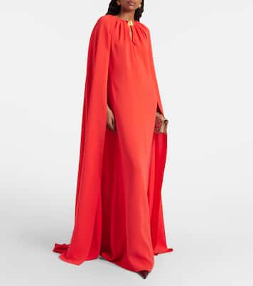 Kaftan Cyclamen aus Georgette | Oscar de la Renta