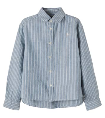 Striped linen and cotton shirt | Polo Ralph Lauren Kids