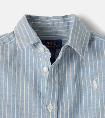 Striped linen and cotton shirt | Polo Ralph Lauren Kids