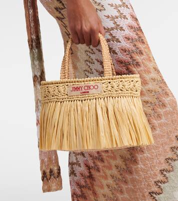 Cabas Beach Mini en raphia | Jimmy Choo