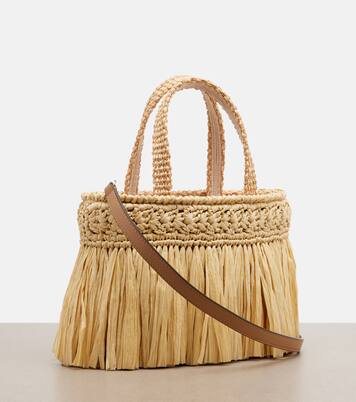 Cabas Beach Mini en raphia | Jimmy Choo