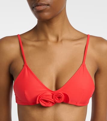 Haut de bikini Flower à appliqués floraux | Coperni