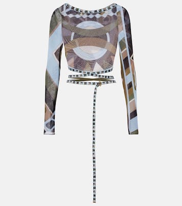 Cropped-Top Vivara aus Tüll | Pucci