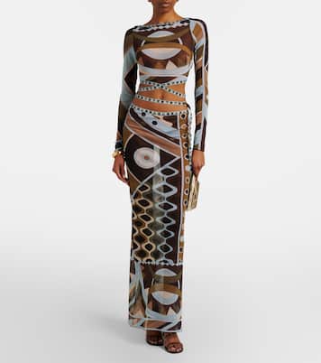 Cropped-Top Vivara aus Tüll | Pucci