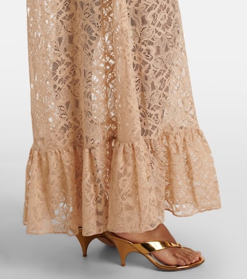 Ruffled lace maxi dress | Adriana Degreas