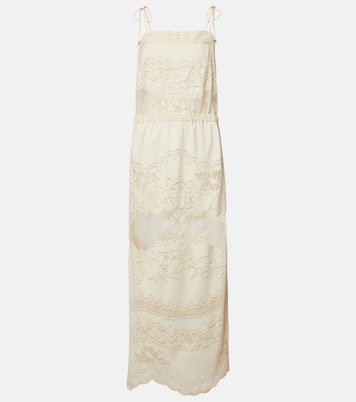 Souane embroidered cotton-blend midi dress | Isabel Marant