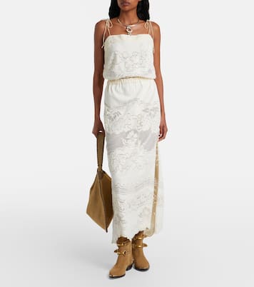Souane embroidered cotton-blend midi dress | Isabel Marant
