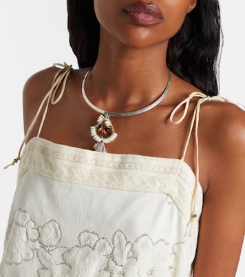 Souane embroidered cotton-blend midi dress | Isabel Marant
