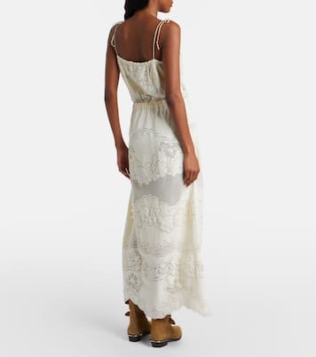 Souane embroidered cotton-blend midi dress | Isabel Marant