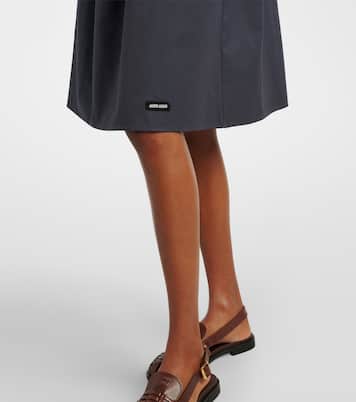 Midirock aus Baumwollpopeline | Miu Miu