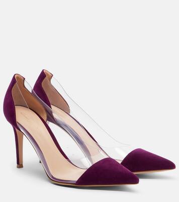 Plexi绒面革与TPU材质高跟鞋 | Gianvito Rossi