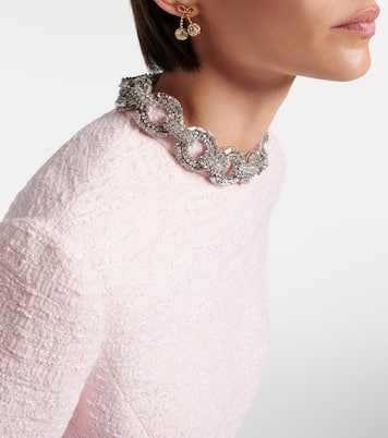 Embellished tweed minidress | Valentino
