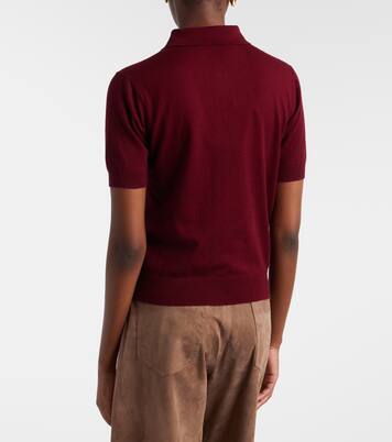 Cotton, silk, and cashmere polo sweater | 'S Max Mara