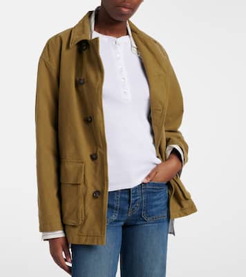 Jordan ribbed-knit cotton Henley shirt | Nili Lotan