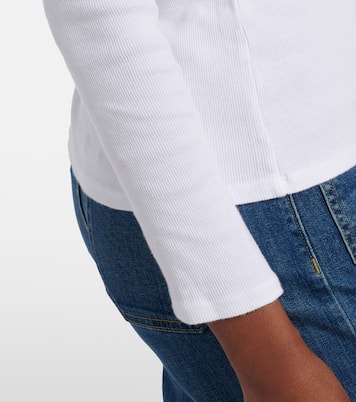 Jordan ribbed-knit cotton Henley shirt | Nili Lotan