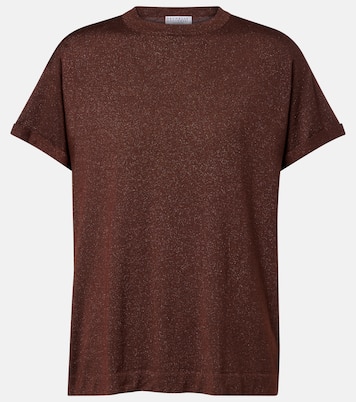 Cashmere and silk-blend lamé sweater | Brunello Cucinelli