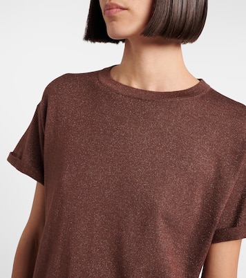 Cashmere and silk-blend lamé sweater | Brunello Cucinelli