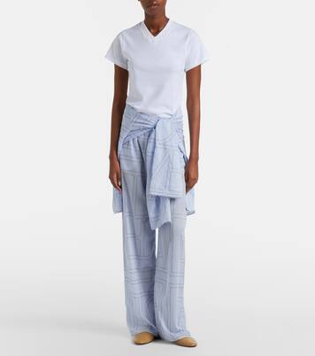 Pantalon de pyjama en coton mélangé | Toteme