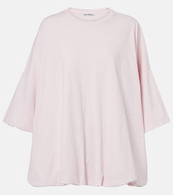 Oversized cotton-blend jersey T-shirt | Acne Studios