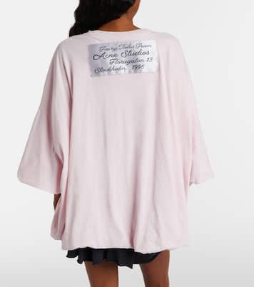 Oversized cotton-blend jersey T-shirt | Acne Studios