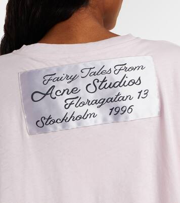 Oversized cotton-blend jersey T-shirt | Acne Studios