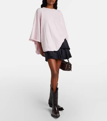 Oversized cotton-blend jersey T-shirt | Acne Studios