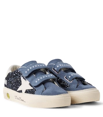 May glitter suede sneakers | Golden Goose Kids