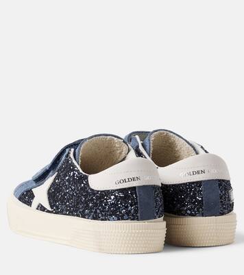 May glitter suede sneakers | Golden Goose Kids