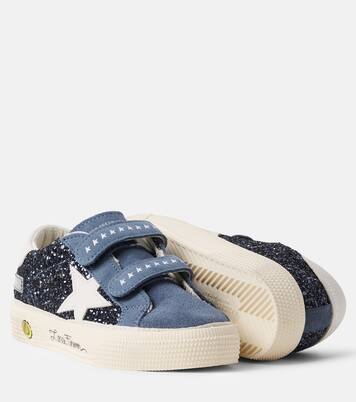 May glitter suede sneakers | Golden Goose Kids