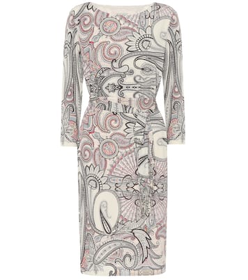 Paisley-print crêpe dress | Etro