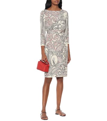Paisley-print crêpe dress | Etro