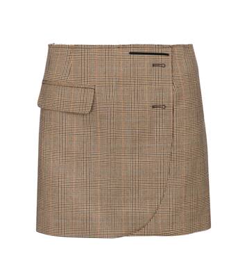 Minifalda de lana de cuadros | Vetements