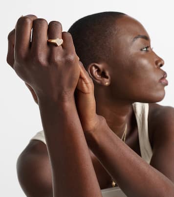 Bague en or 14 ct à diamants en cœur | Sydney Evan