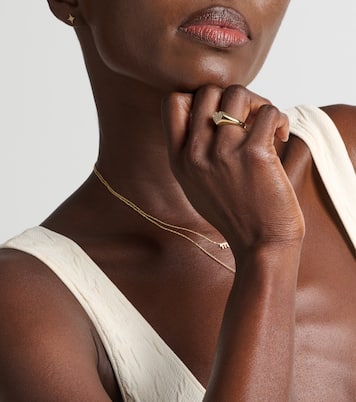 Bague en or 14 ct à diamants en cœur | Sydney Evan