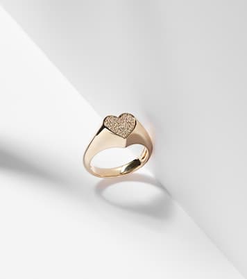Bague en or 14 ct à diamants en cœur | Sydney Evan