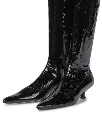 Volos patent leather over-the-knee boots | Khaite