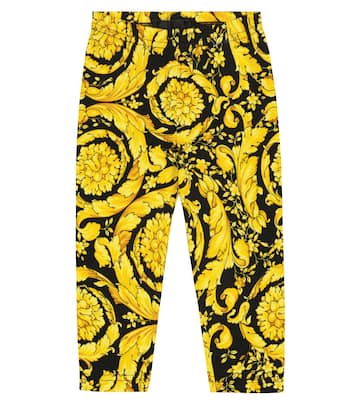 Baby Barocco printed leggings | Versace Kids