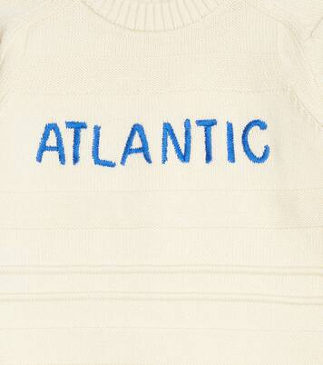 Pull Archimède brodé en laine et coton | Bonpoint