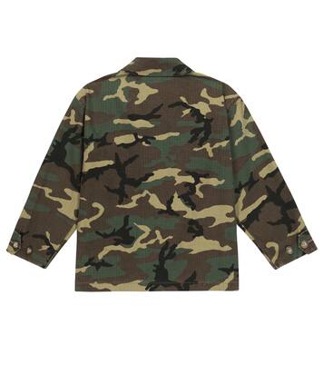Camouflage cotton jacket | Dolce&Gabbana Kids