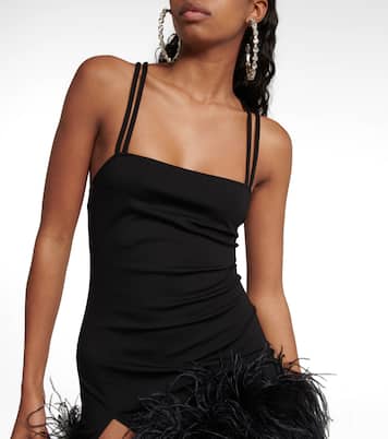 Fujiko feather-trimmed minidress | The Attico