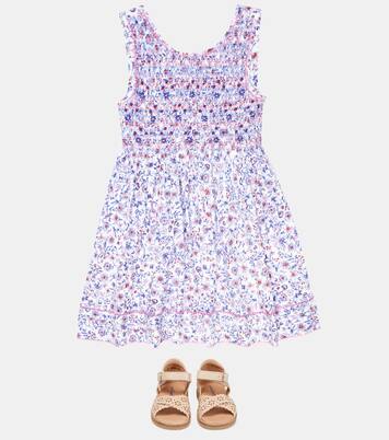 Amelie embroidered floral cotton dress | Poupette St Barth Kids