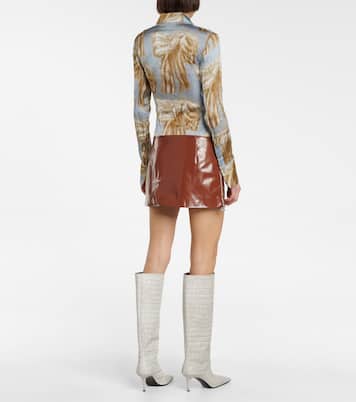 Minifalda de tiro bajo brillante | Acne Studios