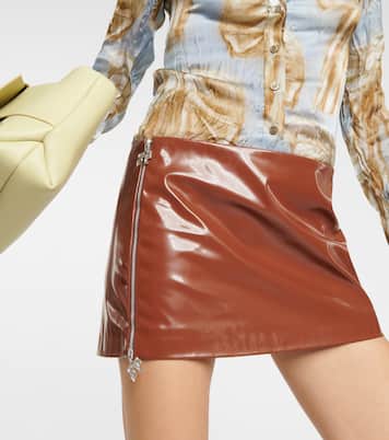 Minifalda de tiro bajo brillante | Acne Studios