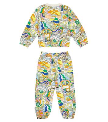 Printed cotton sweatshirt and sweatpants set | Stella McCartney Kids
